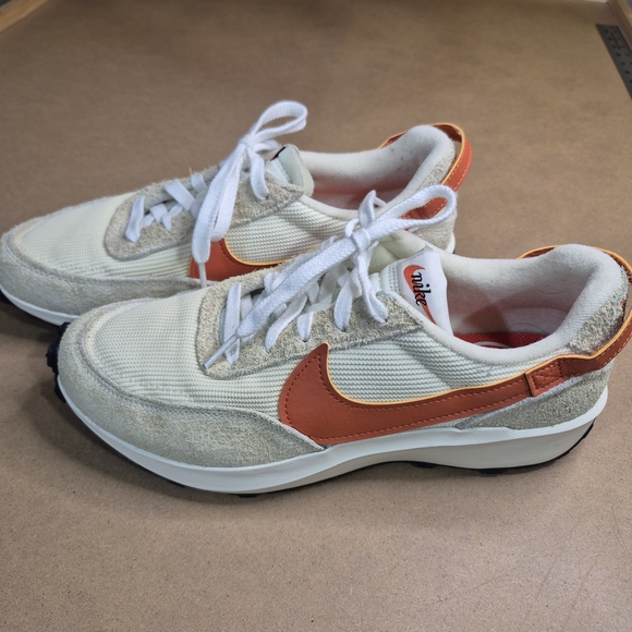 Nike Shoes - Nike Women's Sneakers in Cream and Orange